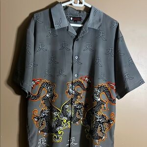 Y2K oversized skateboard shirt snakes